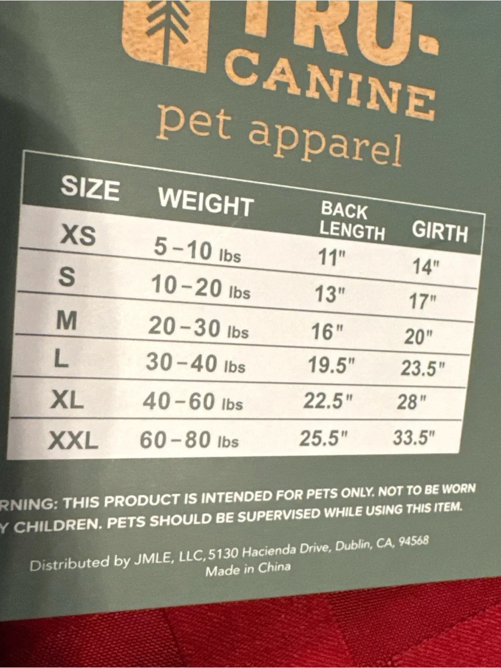 Tru canine dogs lightweight